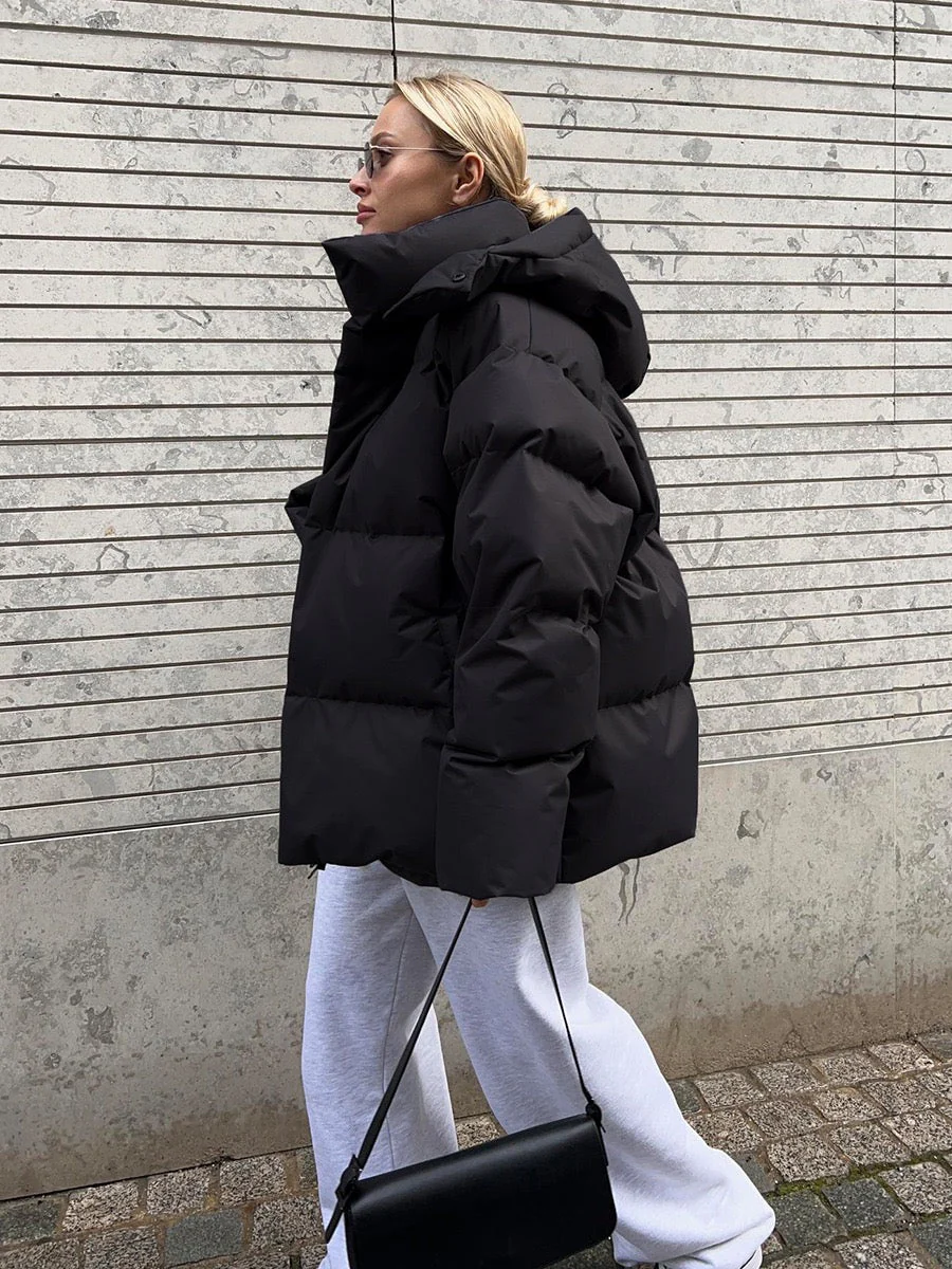Hooded Down Quilted Jacket - Image 5