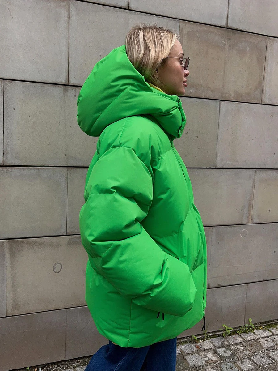 Hooded Down Quilted Jacket - Image 8