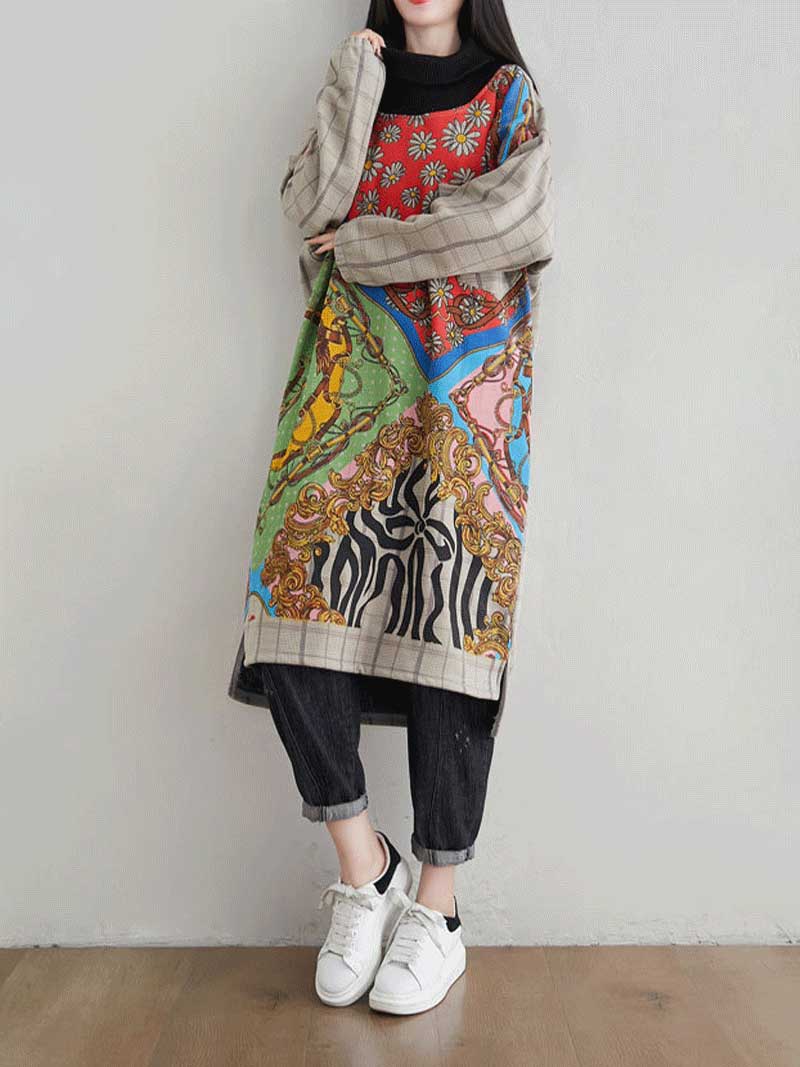 I'm stronger High-Neck Sweater Midi Dress - Image 12