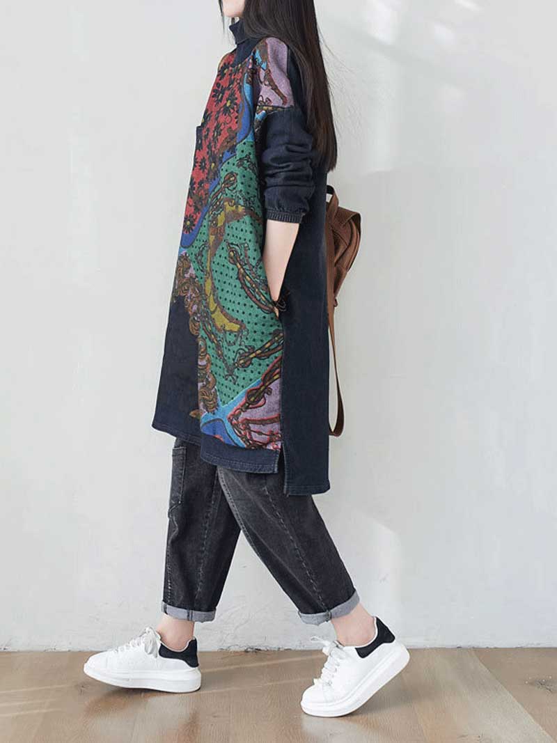 I'm stronger High-Neck Sweater Midi Dress - Image 13