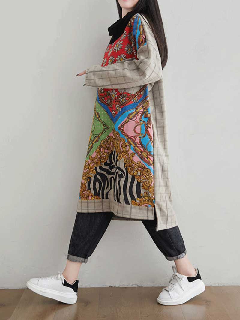 I'm stronger High-Neck Sweater Midi Dress - Image 4
