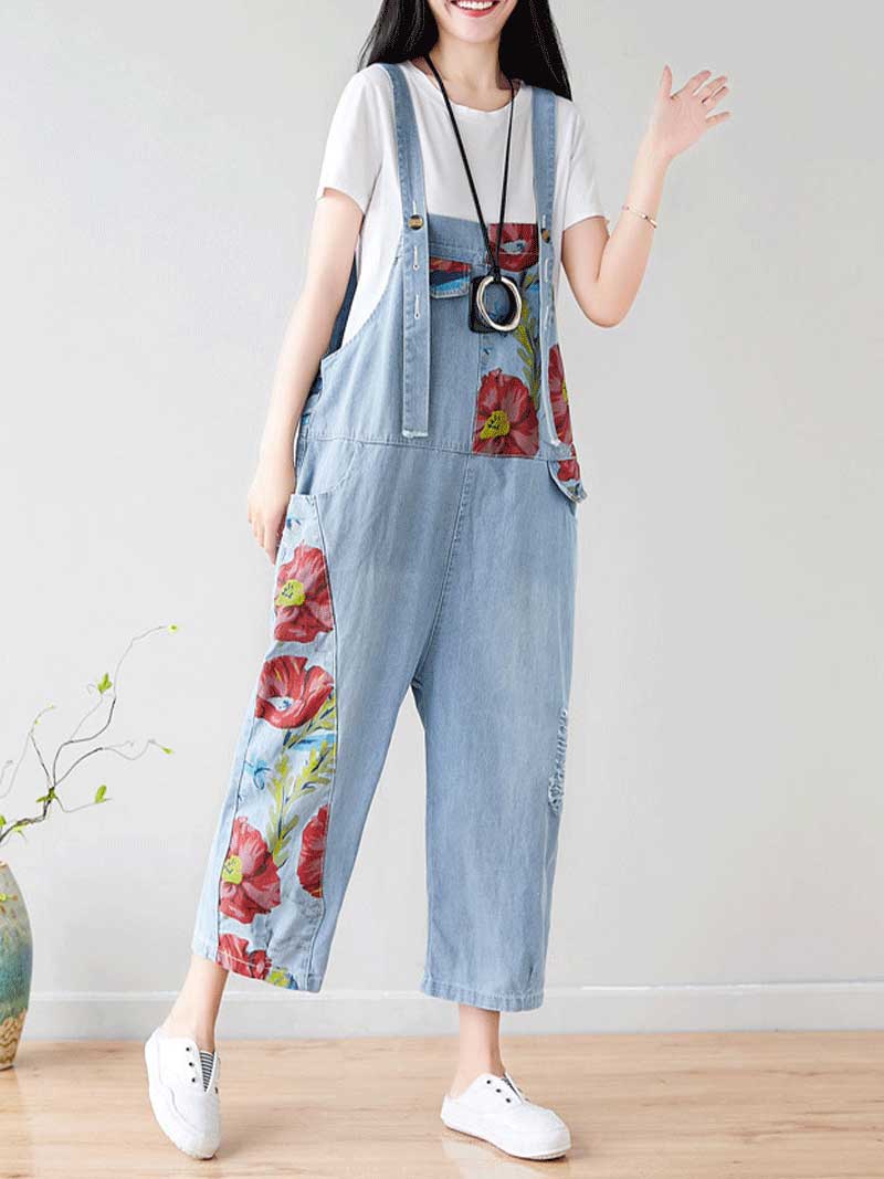 I Wear My Crown, Nine-Point Denim Overall Dungarees - Image 4