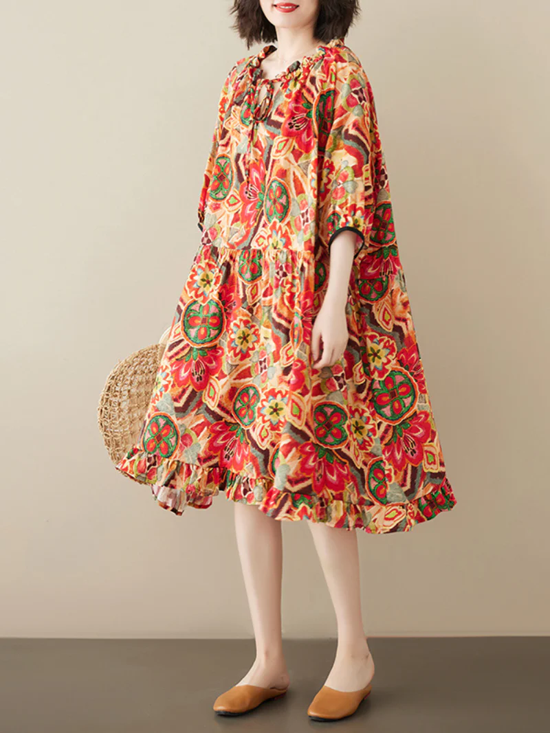 In My Heart bat Sleeve Midi Dress - Image 2