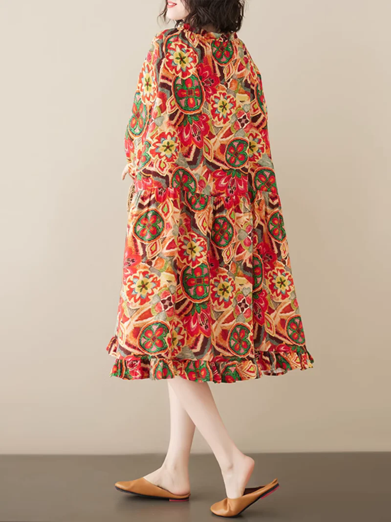 In My Heart bat Sleeve Midi Dress - Image 3