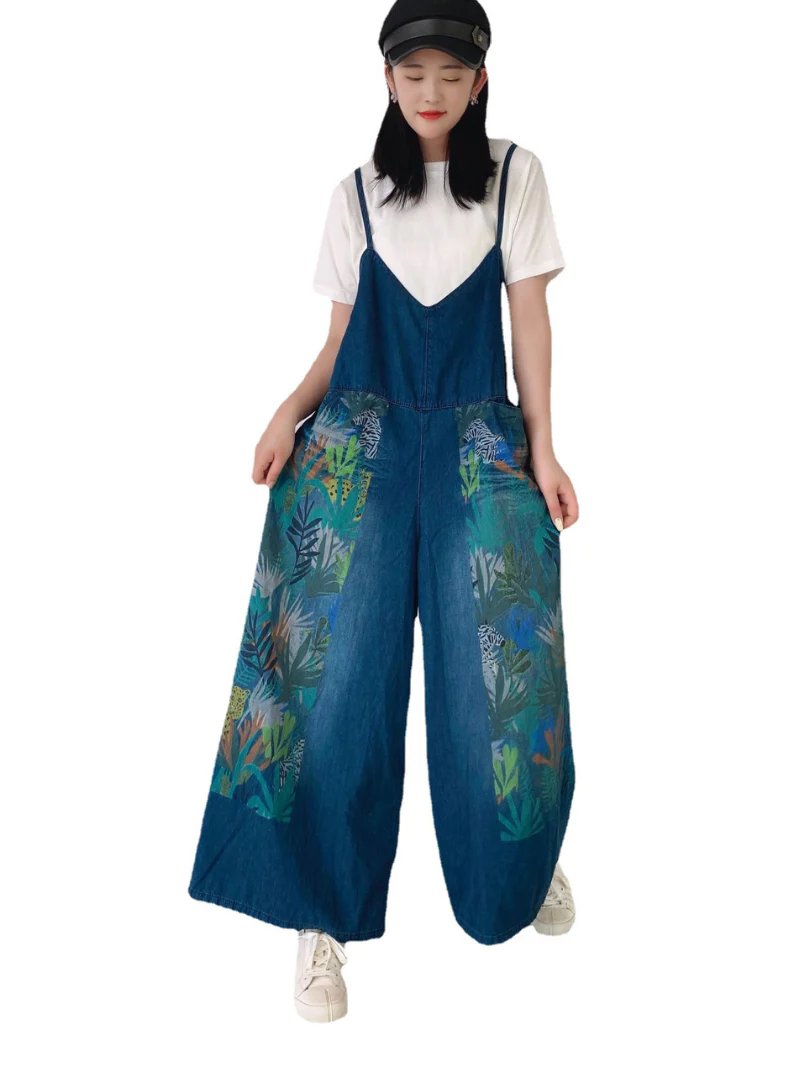 In My Heart Summer Printed Overalls - Image 3