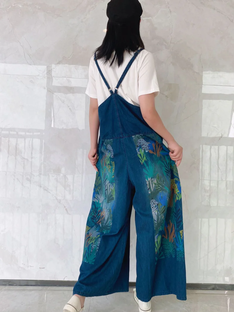 In My Heart Summer Printed Overalls - Image 4
