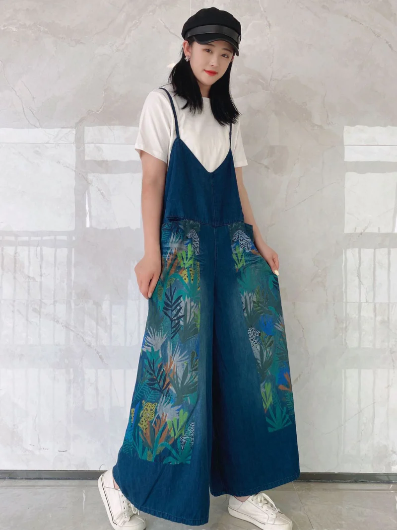 In My Heart Summer Printed Overalls - Image 6