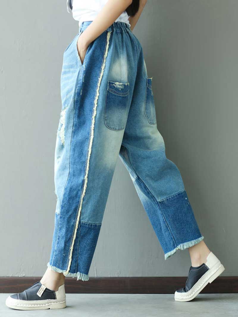 In My Mind Ripped Denim Pant - Image 2