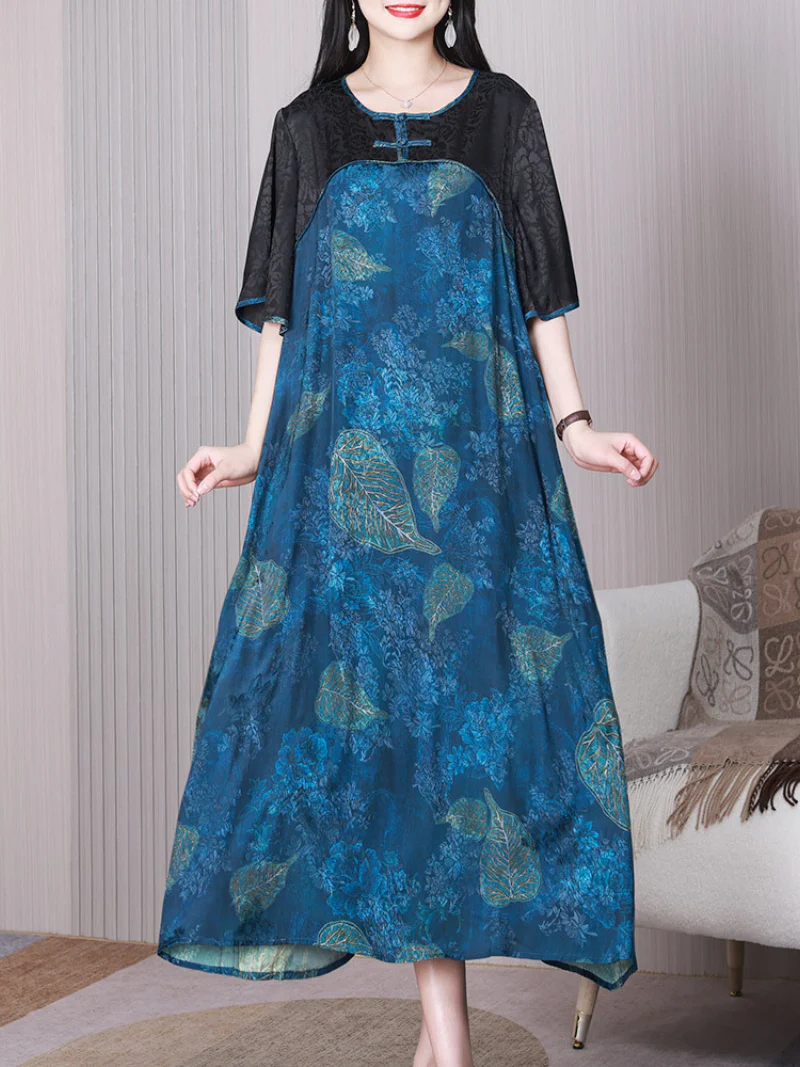 In Your Dreams Round Neck A-line Dress - Image 3