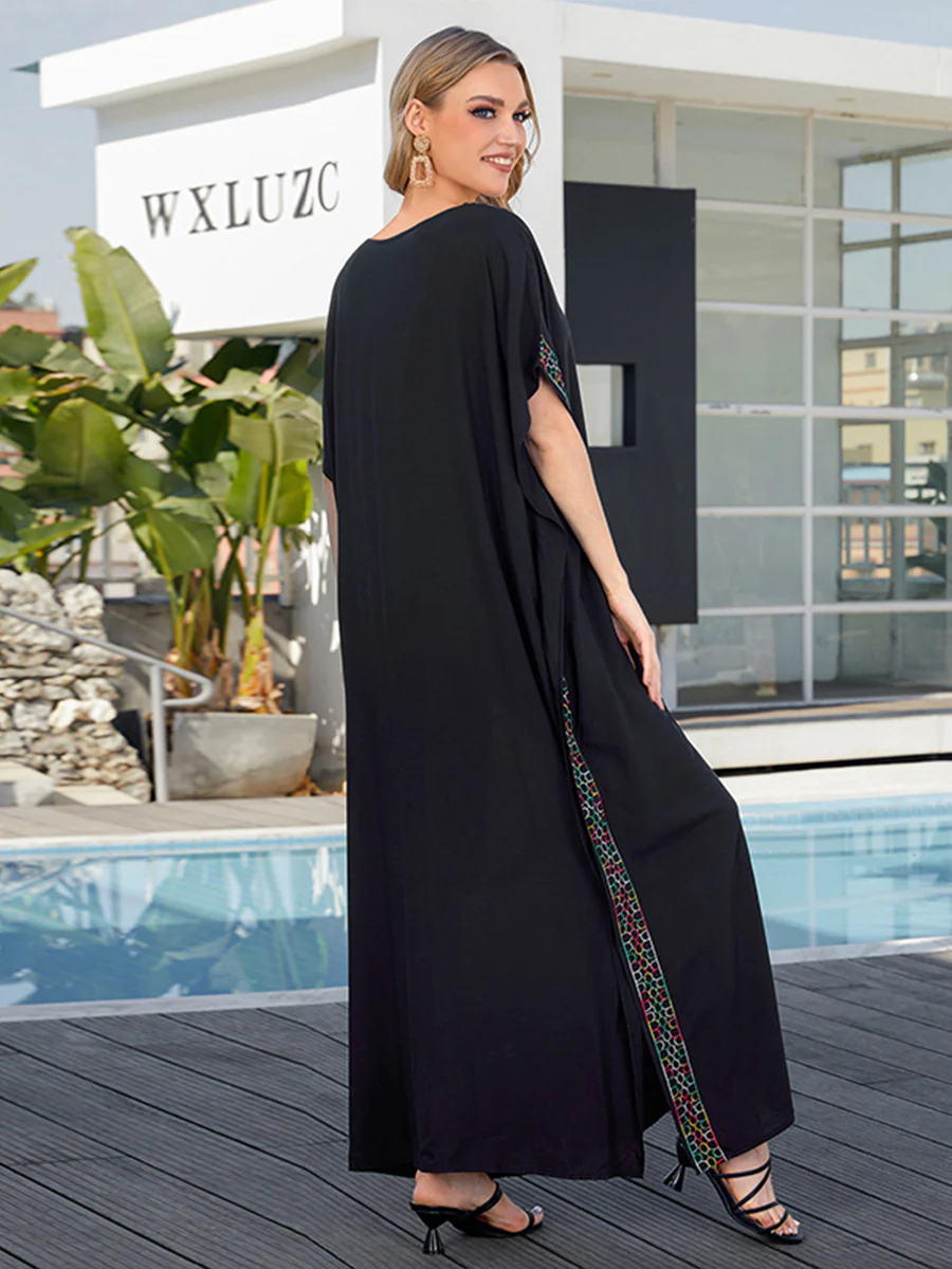 It's My Life Rayon Loose Kaftan Dress - Image 5