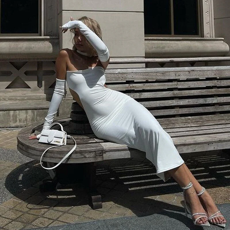 YSALLA HALTE RNECK Backless MAXI Dress - Image 8
