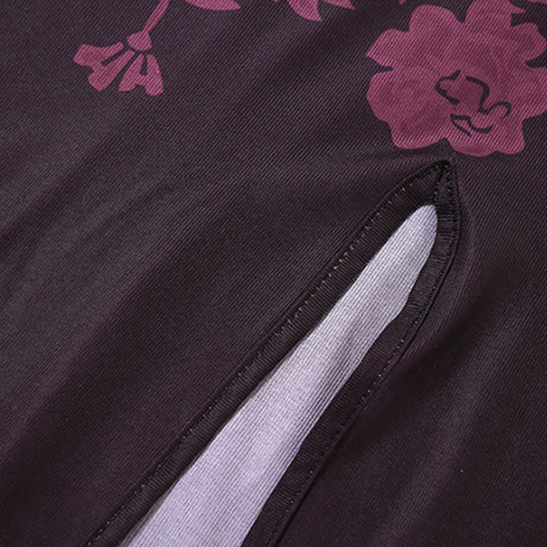 CHINATSU BURGUNDY Lace UP MAXI Dress - Image 10