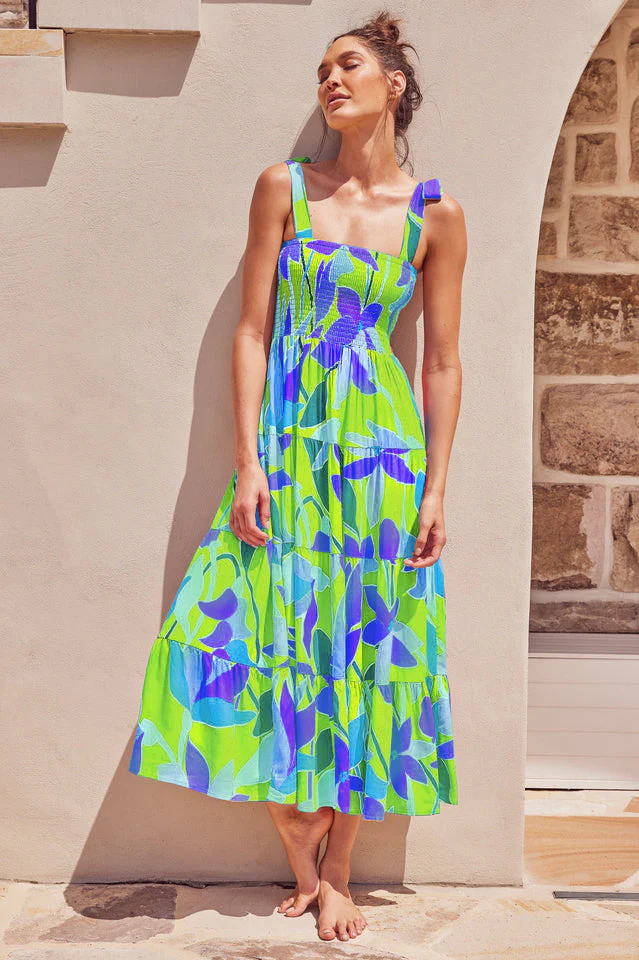 Jaclyn Smocked Maxi Dress - Image 10