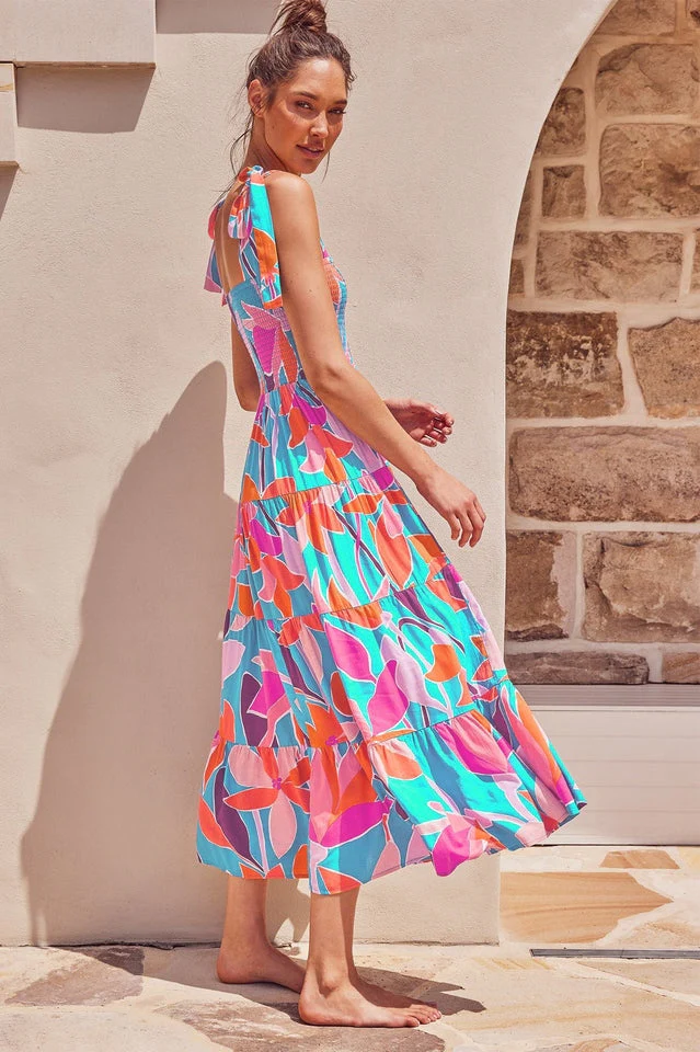 Jaclyn Smocked Maxi Dress - Image 6