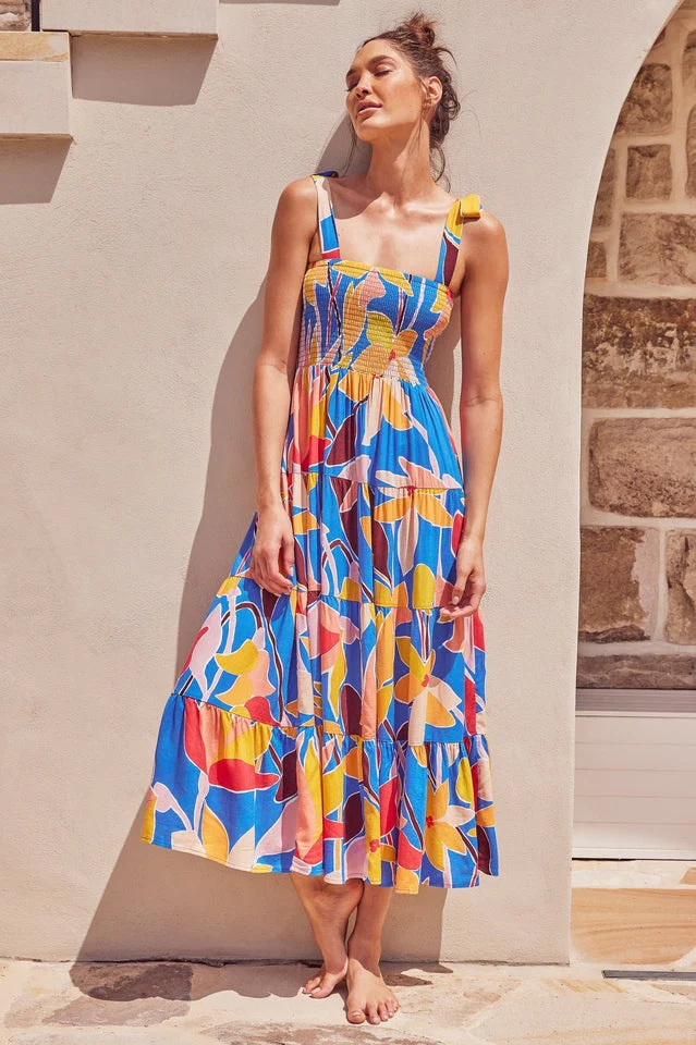 Jaclyn Smocked Maxi Dress - Image 7