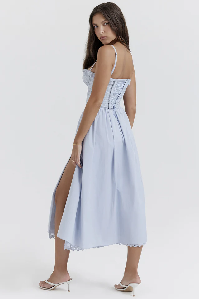Jaime Broderie Anglais Midi Sundress - Image 2