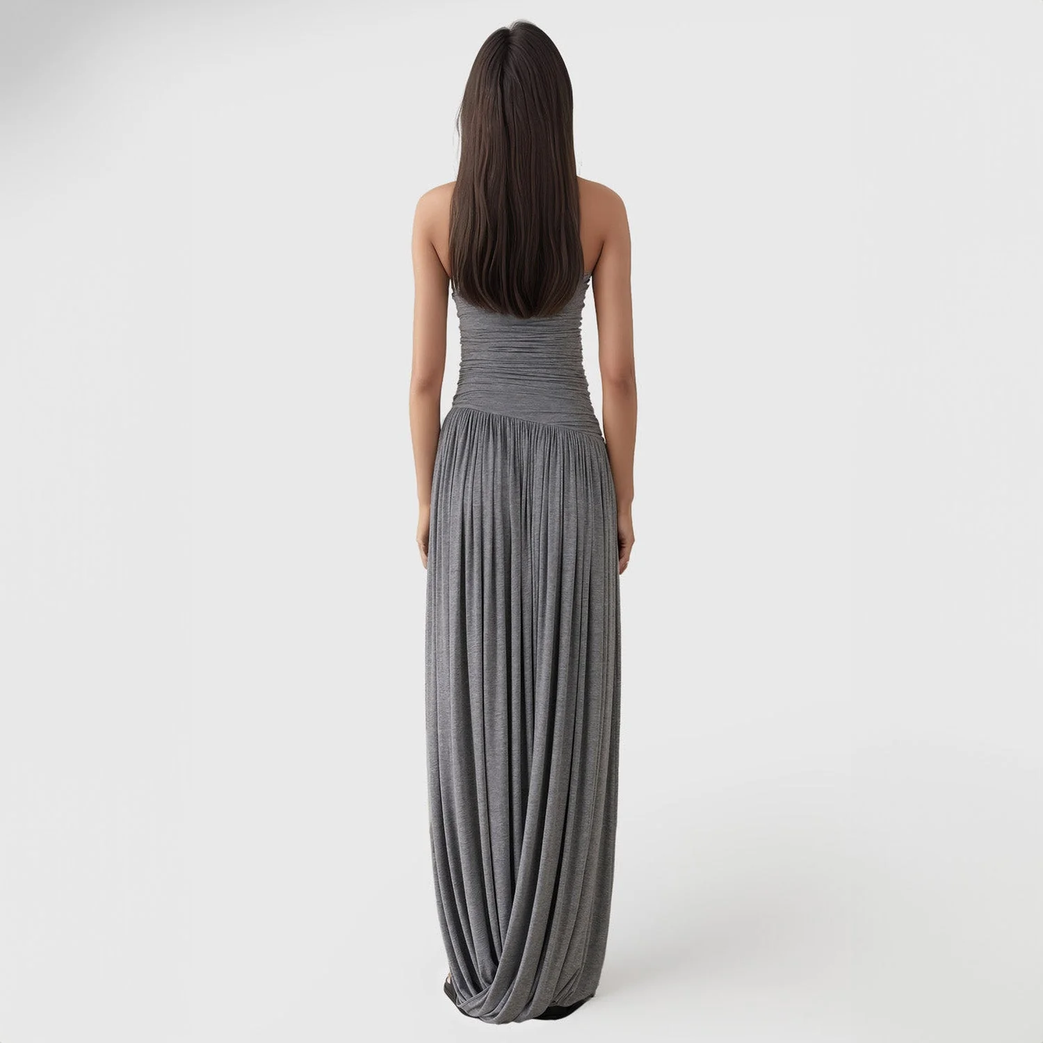 GREY JERSEY MAXY DRES - Image 3