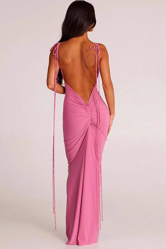 Jiani Slip Backless Gown - Image 2