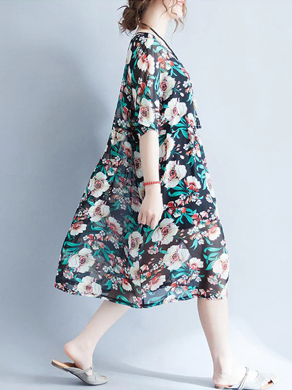Joy Floral Smock Dress - Image 2