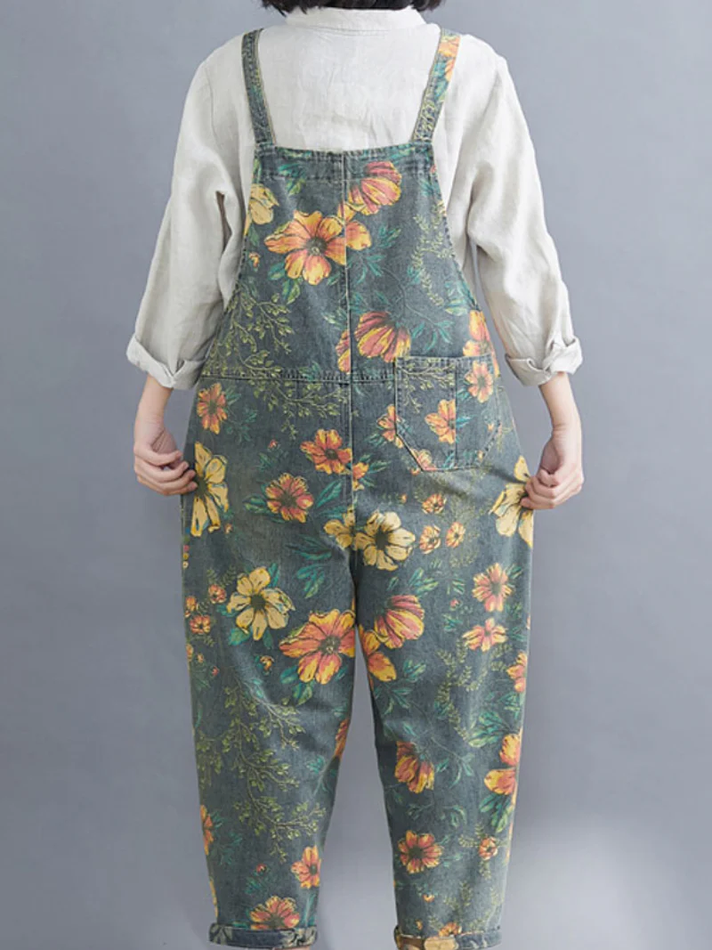 Jump For Joy Floral Overalls Dungaree - Image 6