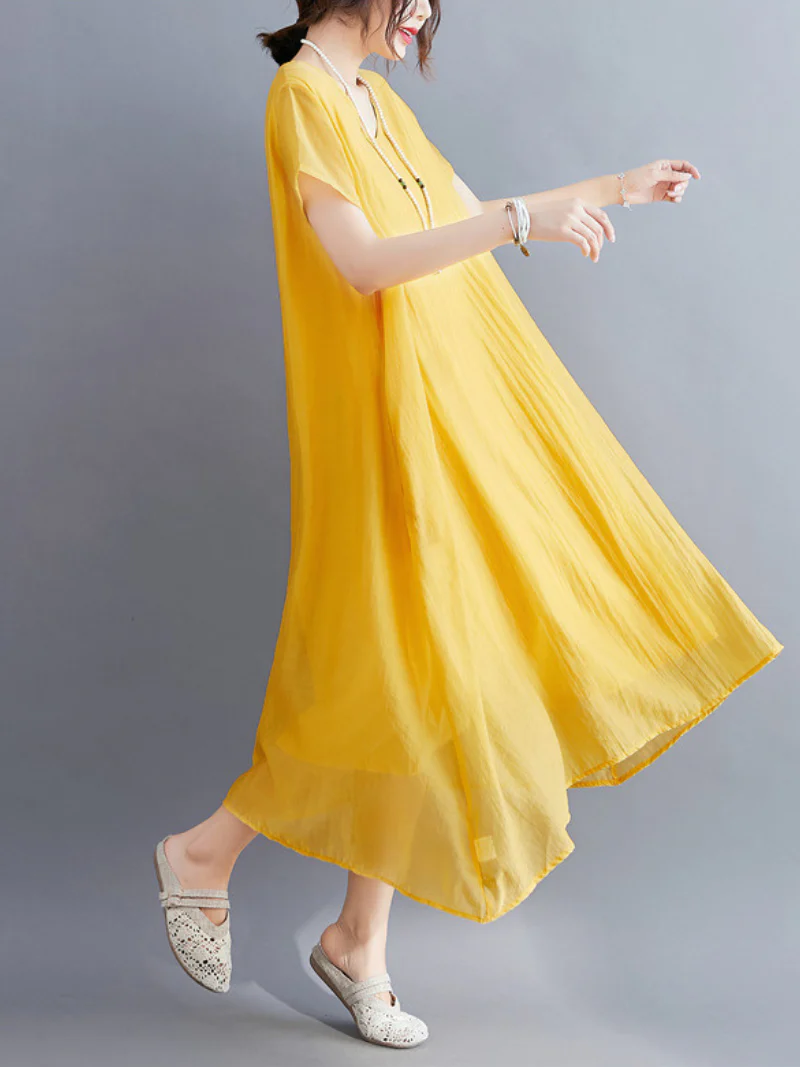Just My Size V-neck A-line Dress - Image 4
