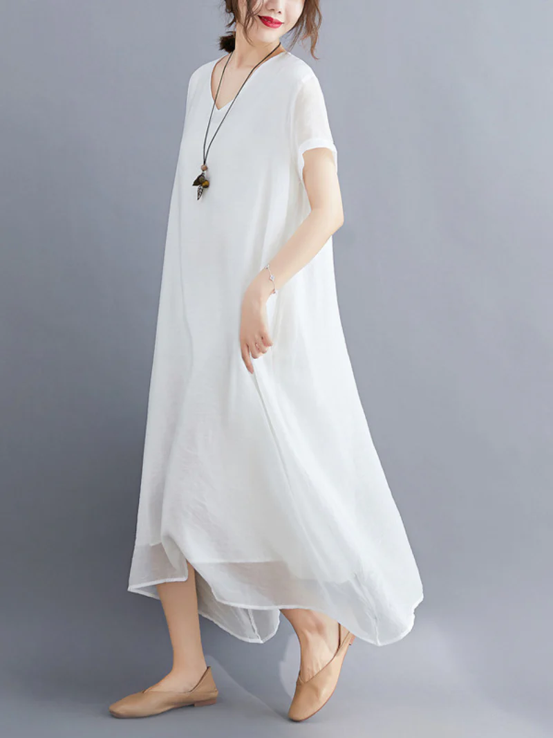 Just My Size V-neck A-line Dress - Image 6