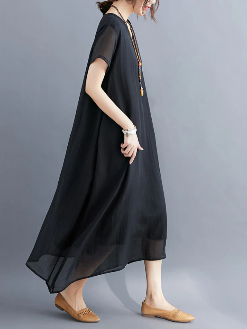 Just My Size V-neck A-line Dress - Image 7