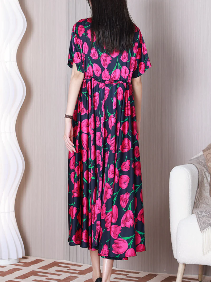 Just My Style V-neck A-line Dress - Image 5