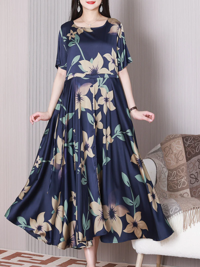 Just My Style V-neck A-line Dress - Image 7