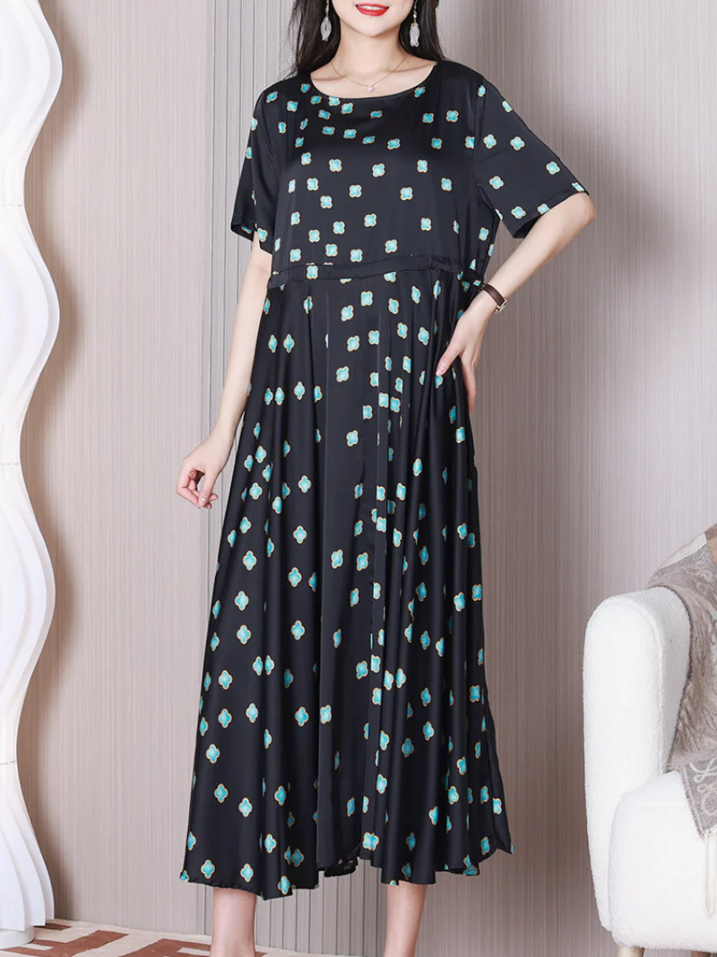 Just My Style V-neck A-line Dress - Image 8