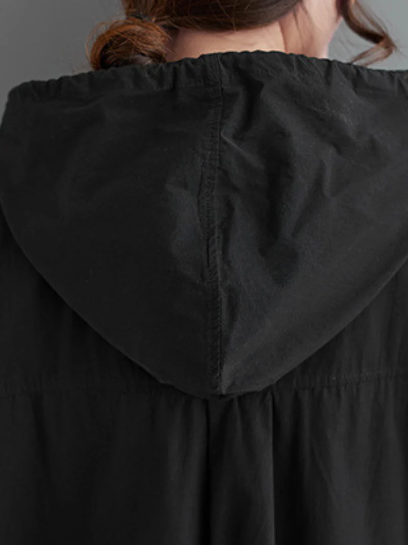 Just My Type Cotton Midi Length Hoodie Dress - Image 6
