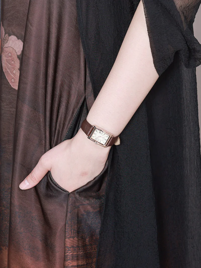 Just My Type Stand Collar A-line Dress - Image 3