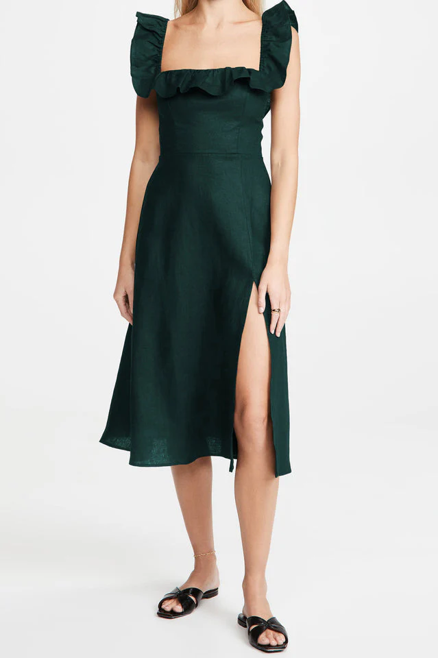 Kacie Ruffles Midi Dress - Image 18