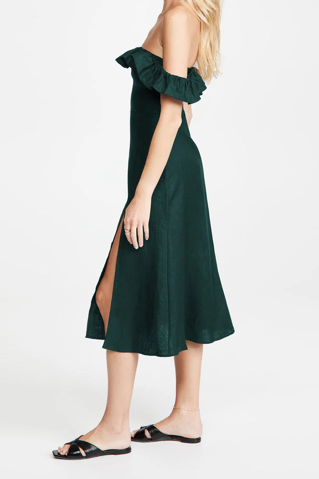Kacie Ruffles Midi Dress - Image 20