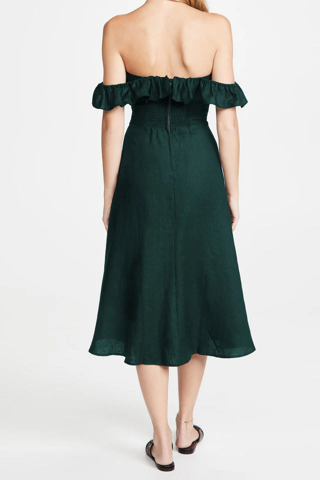 Kacie Ruffles Midi Dress - Image 21