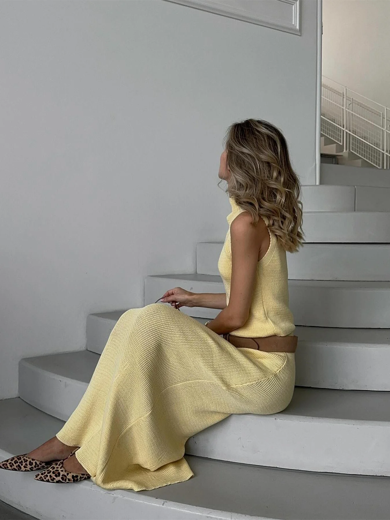 Karina Turtleneck Skirt Set - Image 2