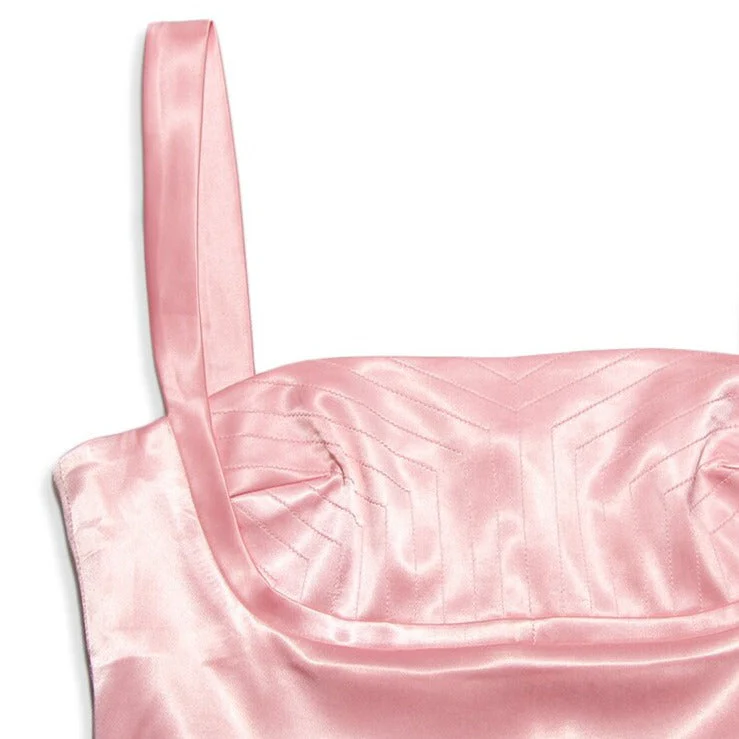 ASAMI PINK Mini Dress with STRAPS - Image 6