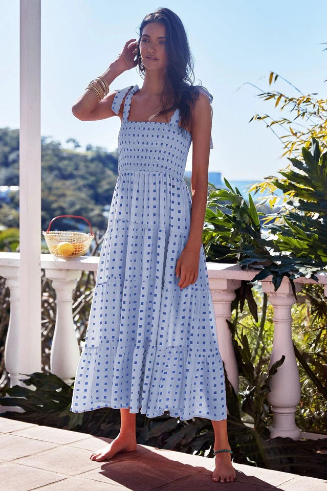 Katie Smocked Maxi Dress - Image 10