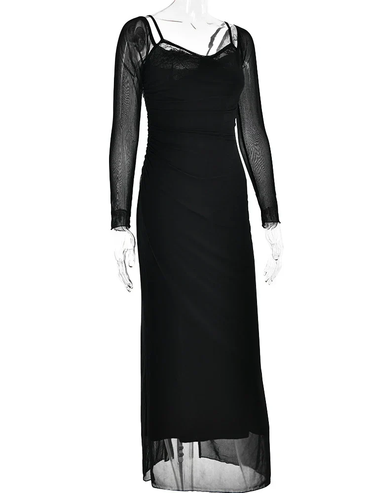Katrin Black Dress - Image 3