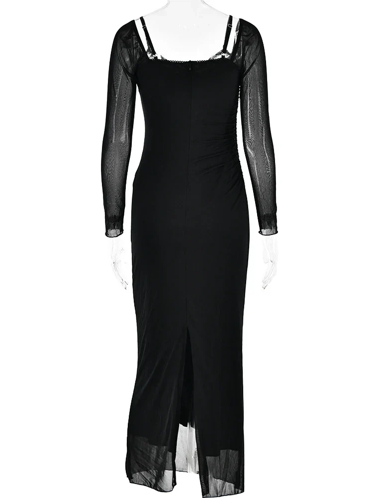 Katrin Black Dress - Image 4