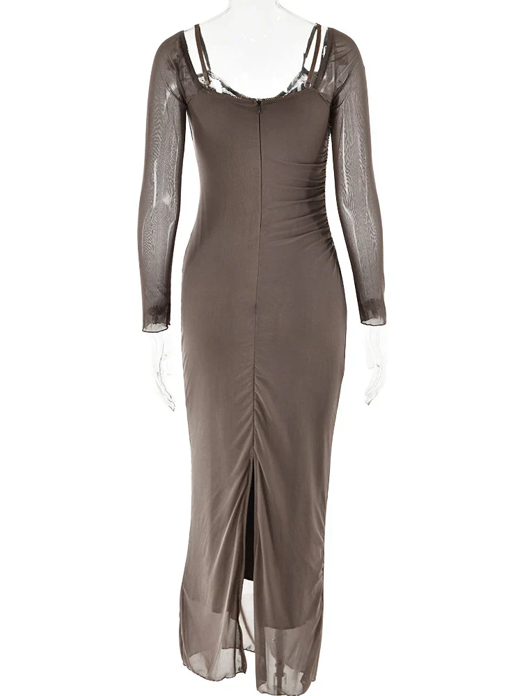 Katrin Grey Dress - Image 4
