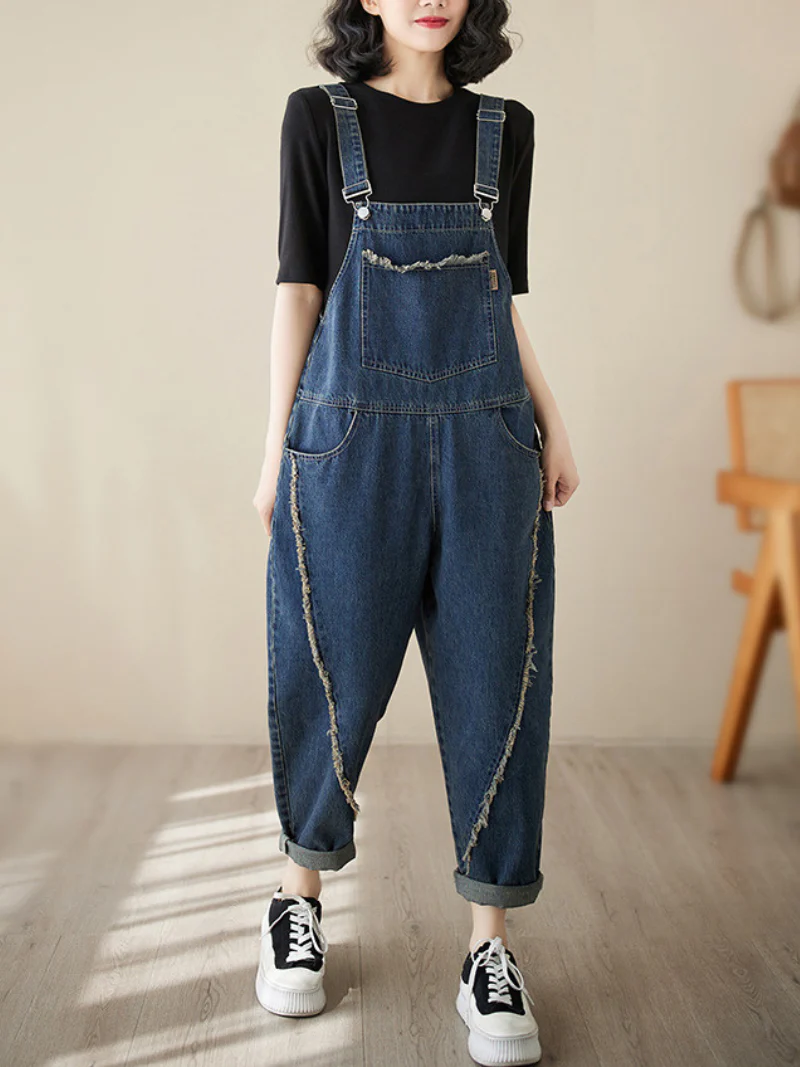 Keep Your Dream Save High Waist Overalls Dungarees - Image 3