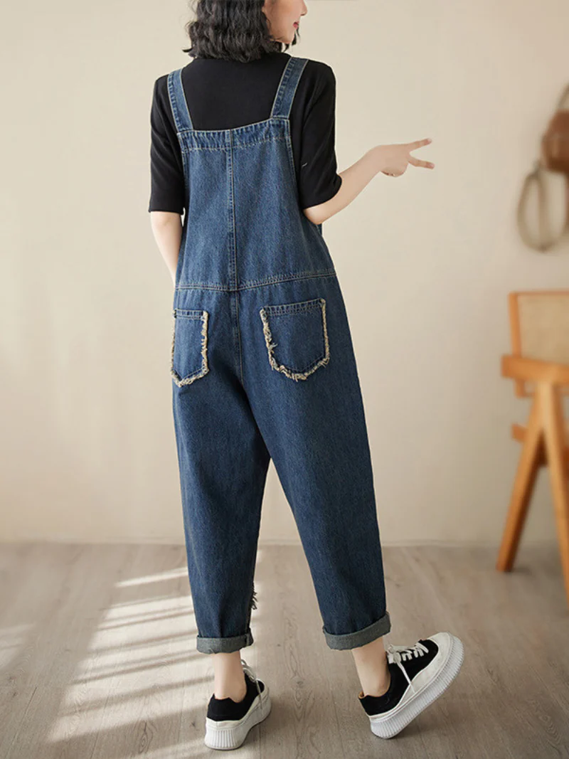 Keep Your Dream Save High Waist Overalls Dungarees - Image 4