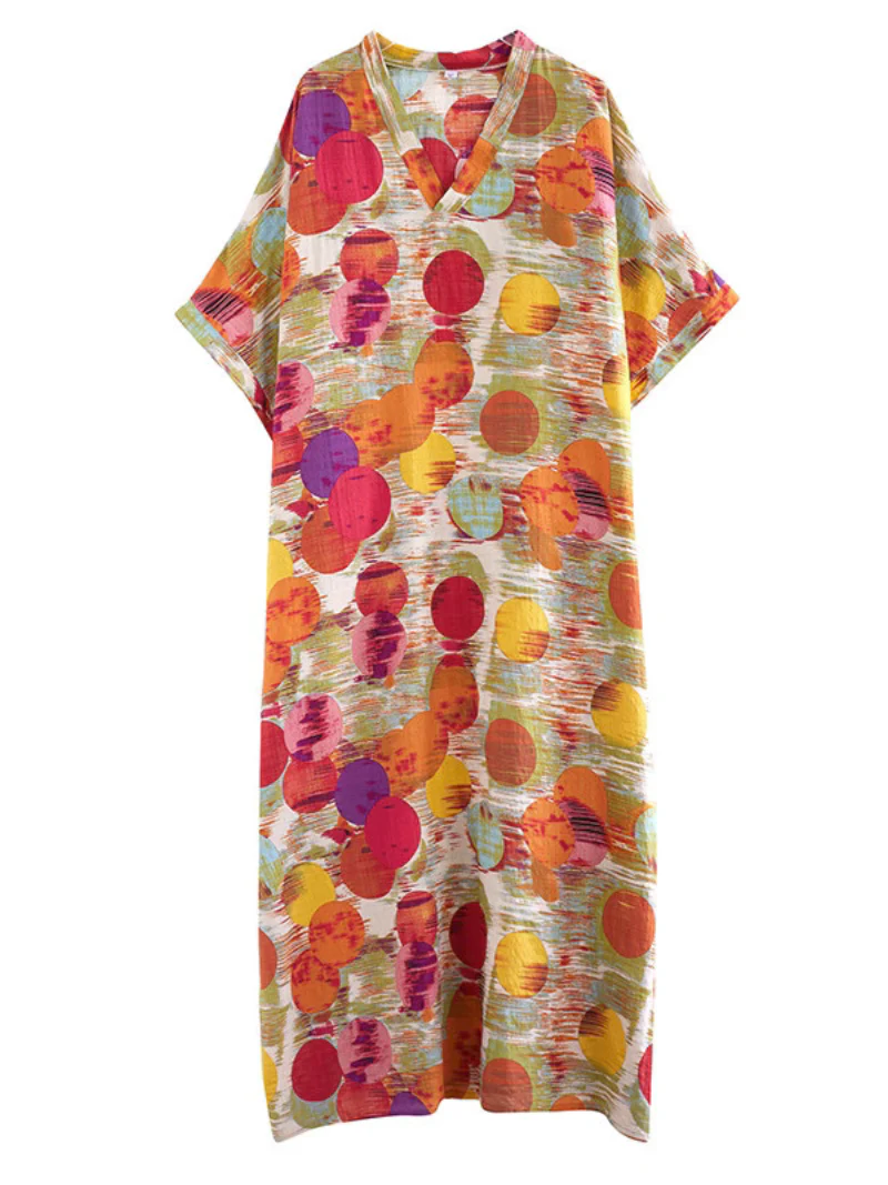 Keep Your Dream Save V-neck Kaftan Dress - Image 3