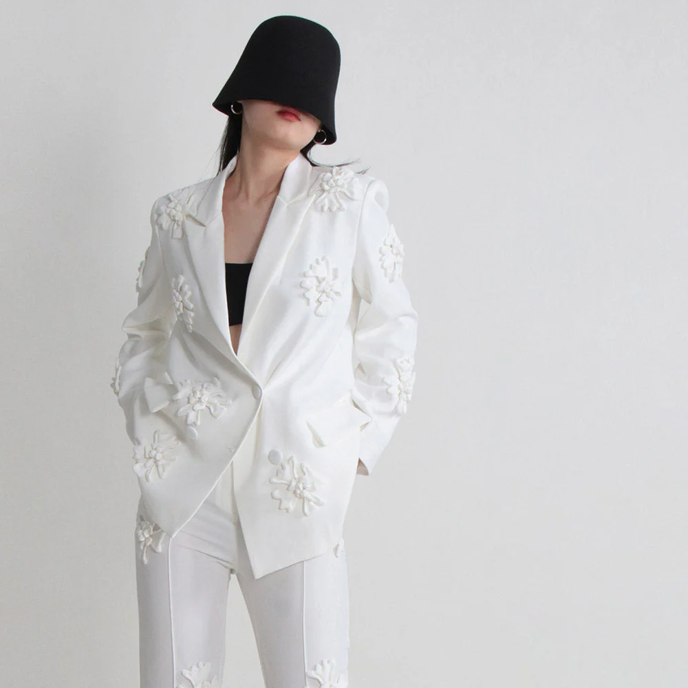 HOTARU FLowER DECORATED PANTS and Blazer SET - Image 12