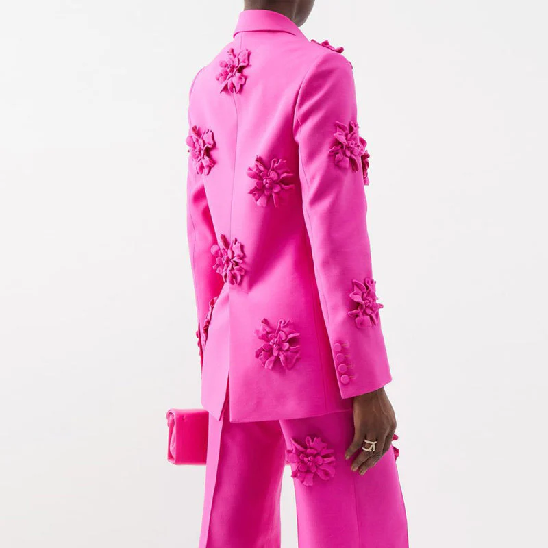 HOTARU FLowER DECORATED PANTS and Blazer SET - Image 2