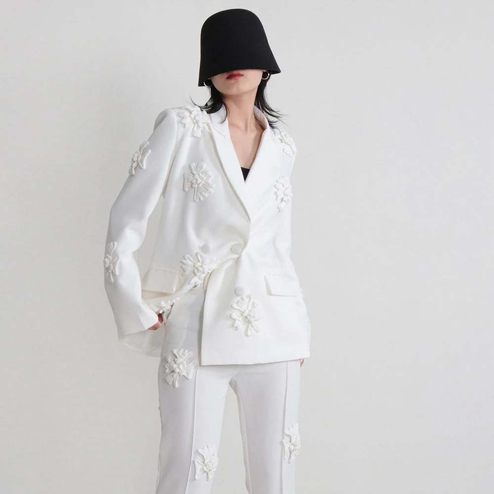 HOTARU FLowER DECORATED PANTS and Blazer SET - Image 9