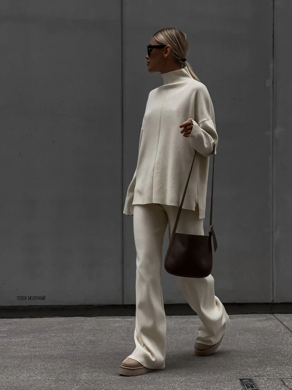 Knitted split top and trouser set - Image 10