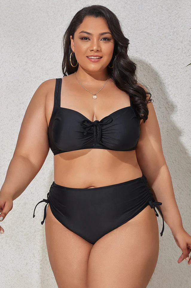 (L-4XL) Floral Adjustable Side Bikini Set - Image 29