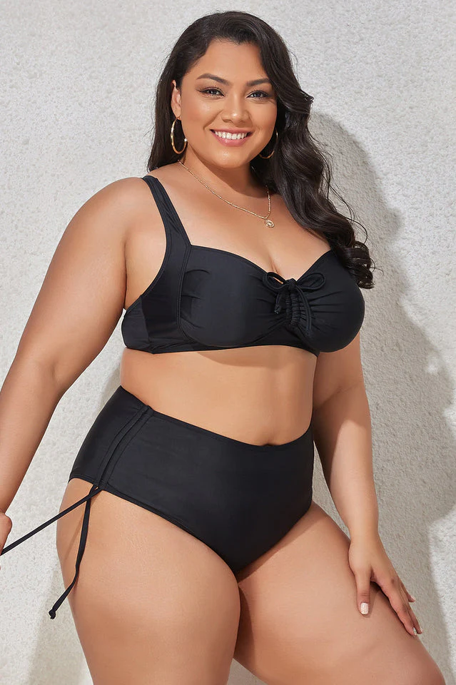 (L-4XL) Floral Adjustable Side Bikini Set - Image 30